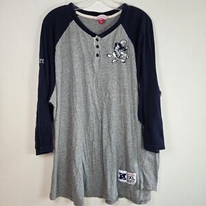 Mitchell & Ness Dallas Cowboys Throwbacks Henley‎ Football T-Shirt 3XL Tee